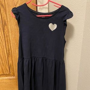 Girls H&M navy dress.